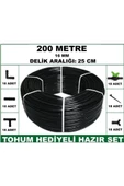 16 mm Delikli 200 mt 25 cm Bahçeniz İçin İdeal Damla Sulama Hortumu -Tohum Hediye- Hazır SET 18'li - 5