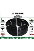 16 mm Deliksiz 25 mt Bahçeniz İçin İdeal Damla Sulama Hortumu -Tohum Hediye- Hazır SET 3'lü - 5