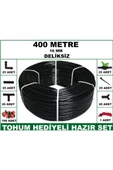 16 mm Deliksiz 400 mt Bahçeniz İçin İdeal Damla Sulama Hortumu -Tohum Hediye- Hazır SET 25'li - 4