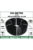 16 mm Delikli 100 mt 25 cm Bahçeniz İçin İdeal Damla Sulama Hortumu -Tohum Hediye- Hazır SET 13'lü - 4
