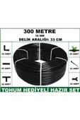 16 mm Delikli 300 mt 33 cm Bahçeniz İçin İdeal Damla Sulama Hortumu -Tohum Hediye- Hazır SET 22'li - 3