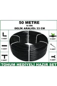 16 mm Delikli 50 mt 33 cm Bahçeniz İçin İdeal Damla Sulama Hortumu -Tohum Hediye- Hazır SET 5'li - 3