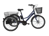 BİSAN e-PORTER ÜÇ TEKERLİ ELEKTRİKLİ BİSİKLET 44CM V 24 JANT 3 VİTES LACİVERT BEYAZ - 1