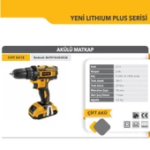 Chattel Profesyonel 21V Akülü Delme Vidalama 29Nm. 2A Çift Akü Çantalı CHT 4418 - 2