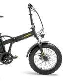 BİSAN E-FOLDING F2 ELEKTRİKLİ KATLANIR BİSİKLETİ  43CM MD 20 JANT 7 VİTES MAT SİYAH SARI - 2
