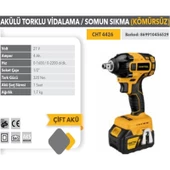 Chattel Profesyonel 21V Akülü Darbeli Somun Sökme 1/2" Kömürsüz Motor CHT4426 - 1