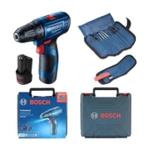 Bosch Profesyonel Seri GSR 120-Li 12V Akülü Delme Vidalama Çanta + Çift Akü + 23 Parça Aksesuar Seti Hediyeli - 2