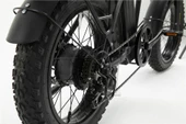 BİSAN E-FOLDING F2 ELEKTRİKLİ KATLANIR BİSİKLETİ  43CM MD 20 JANT 7 VİTES MAT SİYAH SARI - 4