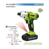 Vido Akülü Darbeli Vidalama 18V WD040410180 - 2