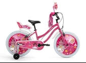 BİSAN QUEEN KIZ ÇOCUK BİSİKLETİ 30CM V 20 JANT METALİK PEMBE PEMBE - 1