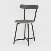 Eportatif Balkon Sandalyesi Mutfak Salon Bahçe Sandalye Füme 1471 - 1