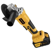 Chattel 21V Akülü Avuç Taşlama 4Ah. Çift Akü  Ø115mm 7500rpm CHT4420 - 1