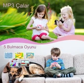 QASUL Çocuk Dijital Fotoğraf Makinası 20 MP Video Kaydedici 2.0 inç Kamera, Müzik ,Oyun, Eğlence - 4