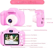 QASUL Çocuk Dijital Fotoğraf Makinası 20 MP Video Kaydedici 2.0 inç Kamera, Müzik ,Oyun, Eğlence - 6