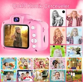 QASUL Çocuk Dijital Fotoğraf Makinası 20 MP Video Kaydedici 2.0 inç Kamera, Müzik ,Oyun, Eğlence - 5