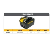 Chattel 21V Yedek Akü 6.0Ah Li-Ion CHT-44M/6 Yedek Batarya Yedek Pil - 1