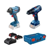 Bosch Profesyonel GSR180-Lİ Akülü Darbeli Matkap + GDR18V-160 Akülü Somun Sıkma Çift Akü + Şarj Aleti - 1