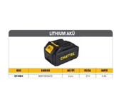 Chattel 21V Yedek Akü 4.0Ah Li-Ion CHT-44M/4 Yedek Batarya Yedek Pil - 1