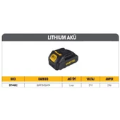 Chattel 21V Yedek Akü 2.0Ah Li-Ion CHT-44M/2 Yedek Batarya Yedek Pil - 1
