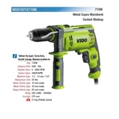 Vido 750W Elektrikli Darbeli Matkap 13mm Supra Mandren WD010220750M - 2