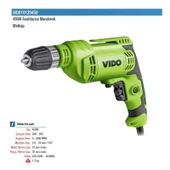Vido 450W Elektrikli Matkap 10mm Supra Mandren WD010120450 - 2