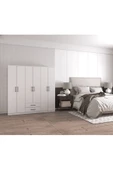 ANZERA Berlin Gardırop 004 - Beyaz - Çekmeceli - Kapaklı thumbnail 2