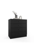 ANZERA Berlin Şifonyer - Siyah - 4 Çekmeceli thumbnail 2