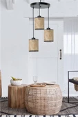 Lumexx April 3 Lü Tepsili Rattan Sarkıt - 1