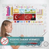 Renkli Kapsamlı Öğrenci Planlayıcı, Statik Elektriklenme Ile Tutunan Akıllı Kağıt Yazı Tahtası thumbnail 1