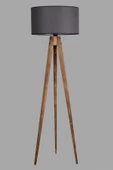 Lumexx Tripod Yanık Lambader Silindir Koyu Gri Abajurlu - 3