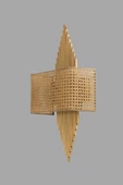 Lumexx ASLI ESKİTME DİKDÖRTGEN RATTAN ABAJURLU APLİK - 2
