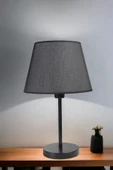 Lumexx ALA SİYAH PRAMİT HASIR SİYAH ABAJURLU MASA LAMBASI thumbnail 1