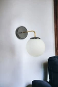 Lumexx PABLO SİYAH BEYAZ CAMLI APLİK - 1