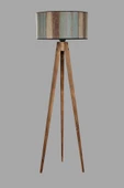Lumexx Tripod Lambader Yanık Silindir Renkli Abajurlu - 2