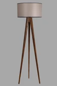 Lumexx Tripod Ceviz Lambader Silindir 82 Abajurlu - 2