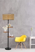 Lumexx Moda Lambader Siyah Silindir Rattan Abajurlu - 1