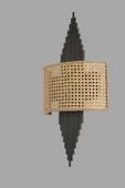 Lumexx HANDE SİYAH OVAL RATTAN ABAJURLU APLİK - 3