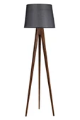 Lumexx Tripod Ceviz Lambader Pramit Hasır Siyah Abajurlu - 1