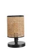 Lumexx AYÇA SİYAH RATTAN ABAJURLU MASA LAMBASI - 2