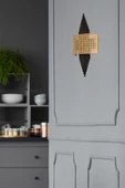Lumexx HANDE SİYAH OVAL RATTAN ABAJURLU APLİK - 1