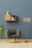 Lumexx Kelebek Eskitme Lambader Silindir Rattan Abajurlu - 1