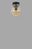 Lumexx YENİ CAN TEKLİ SİYAH BAL CAMLI AVİZE - 3