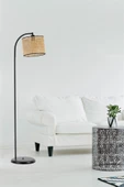 Lumexx AZRA SİYAH SİLİNDİR RATTAN ABAJURLU LAMBADER - 1