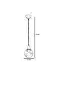 Lumexx AFRA TEKLİ ESKİTME BAL CAMLI SARKIT - 4