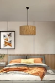 Lumexx BAMBU 07 ABAJURLU TEKLİ SARKIT AVİZE - 1