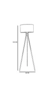 Lumexx FISCO TRİPOD ESKİTME LAMBADER SİLİNDİR BAMBU 010 ABAJURLU - 4