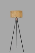 Lumexx FISCO TRİPOD SİYAH LAMBADER SİLİNDİR BAMBU 07 ABAJURLU thumbnail 4