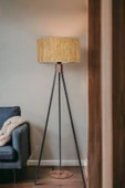 Lumexx FISCO TRİPOD SİYAH LAMBADER SİLİNDİR BAMBU 07 ABAJURLU thumbnail 1