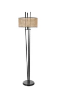 Lumexx BELEN SİYAH LAMBADER SİLİNDİR RATTAN ABAJURLU - 2