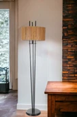 Lumexx BELEN SİYAH LAMBADER SİLİNDİR BAMBU 01 ABAJURLU - 4